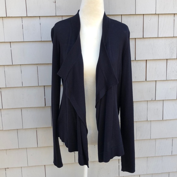 Navy Cascading Cardigan - Picture 2 of 5